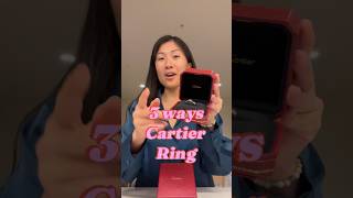 Cartier love ring wear it three different ways cartier diamond shorts خاتم [upl. by Desta]