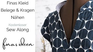 Finas Kleid nähen  Teil 5 Belege und Kragen nähen [upl. by Giarla]