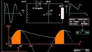 Redressement et filtrage par condensateur [upl. by Halette]