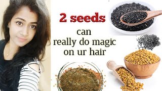 3 Home remedies for hair fallsFenugreek for hair growthHair fall remedy at homekalonji hair oil [upl. by Elvyn]