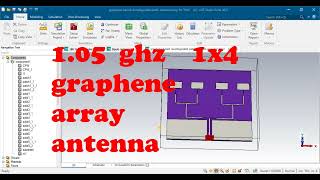 1THz to 2THz graphene based array antenna for cst studio suite [upl. by Aker905]