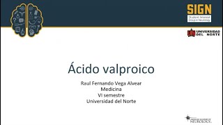 NeuroFármacos Ácido valproico [upl. by Aiello]