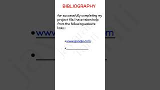 how to write bibliography  how to write bibliography in project file  bibliography for school 2 [upl. by Lyndon]