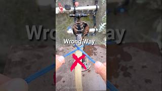 how to tie a hose to a tap shorts [upl. by Llenhoj]