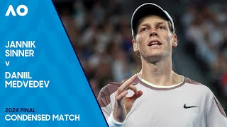 Jannik Sinner v Daniil Medvedev Condensed Match  Australian Open 2024 Final [upl. by Coleman]