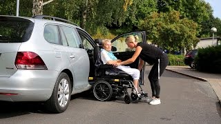 Carony transfer wheelchair tested at a retirement home [upl. by Mcgrath147]