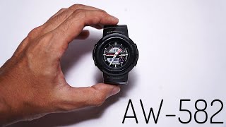 The AW582 series GShock watch  Classic all round anadigi model [upl. by Disini]