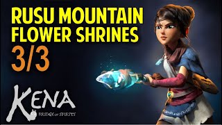 Rusu Mountain Flower Shrines Locations  KENA Bridge of Spirits Collectibles Guide [upl. by Ltney]