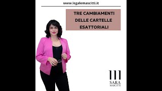 Tre cambiamenti delle cartelle esattoriali [upl. by Yarak]