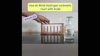 Activity 25 How do Metal hydrogen carbonate react with Acids  Class 10 [upl. by Ricard]