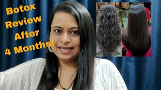 Botox Hair Treatment Review After 4 Months  Permanent Hair Straightening With Protein Treatment [upl. by Ahsenyt]