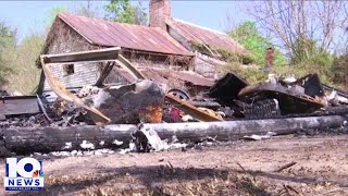 Fire destroys familys home [upl. by Ennaeel]