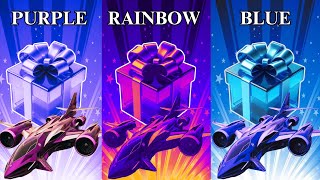 Choose your gift 🎁💝🤮 3 gift box challenge2 good amp 1 bad  Purple Rainbow amp Blue chooseyourbox [upl. by Bohlin801]