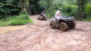 2012 Big bear 400 and 2013 yamaha grizzly 350 [upl. by Pliske147]