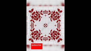 crochet filet flowers doilies pattern cross stitch flowers pattern embroidery flowers pattern [upl. by Iolande]