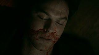 The Vampire Diaries 8x06  Alaric kills Damon with Matts help Damon dies HD [upl. by Kilmarx]