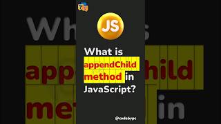 append child method in JavaScript shorts javascript [upl. by Airahs]