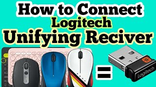 Logitech Unifying receiver  how to connect logitech unifying receiver in hindi [upl. by Tomkin]