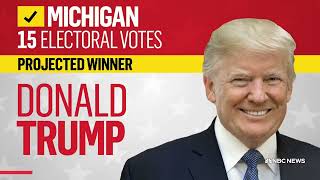 NBC YouTube projects Trump wins Michigan [upl. by Ainitsirk]