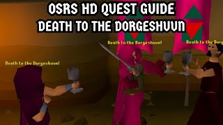 OSRS HD Quest Guide Death To The Dorgeshuun [upl. by Ylurt]