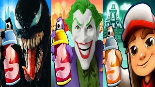 Subway Surfers Haunted Hood 2024 Pink Witchcap Outfit vs Venom vs The Joker Gameplay HD [upl. by Vierno930]