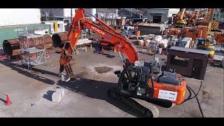 5G Field Trials in Japan 5G application of construction machinery remote control 2017 [upl. by Rolyab646]