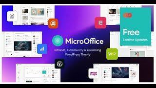 Micro Office Extranet amp Intranet WordPress Theme 1000theme [upl. by Lertnahs]