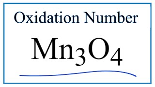 How to find the Average Oxidation Number for Mn in Mn3O4 [upl. by Ohs]