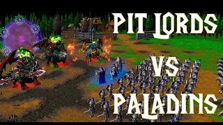 WARCRAFT 3 REFORGED  Pit Lords vs Paladins of Light [upl. by Attelrahc364]