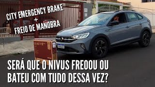 TESTAMOS NOVAMENTE A FRENAGEM DE EMERGÊNCIA DO VW NIVUS [upl. by Eizzik787]