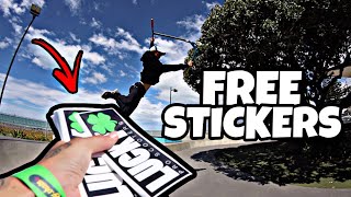 FREE STICKERS FOR SCOOTER AND SKATE TRICKS [upl. by Ondrej]