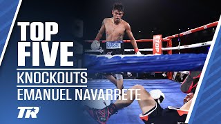 Emanuel Navarrete Top 5 Knockouts  Navarrete Returns Friday Night ESPN [upl. by Geoffry]