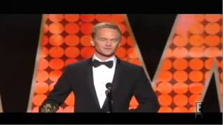 Neil Patrick Harris wins the Emmy for Outstanding Guest Actor on Glee flv [upl. by Machos]