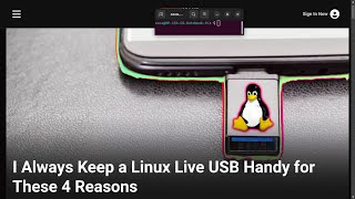 I Always Keep a Linux Live USB Handy for These 4 Reasons [upl. by Ilil]