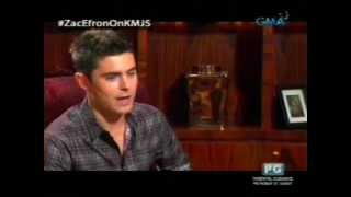 Zac Efron interview Jessica Soho September 29 2012 [upl. by Sivram]