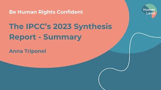 Summary  The IPCCs 2023 Synthesis Report [upl. by Boice]