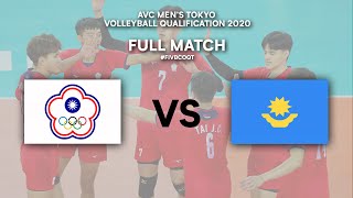 TPE vs KAZ  Full Match  AVC Mens Tokyo Volleyball Qualification 2020 [upl. by Hallee]