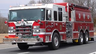 Honey Brook Fire Company New Engine 335 Responding 3522 [upl. by Airehc]