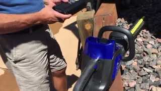 Kobalt Cordless Hedge Trimmer Demonstration [upl. by Llyrrad552]