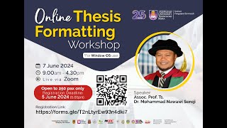 Online Thesis Formatting Part 2 [upl. by Aliled]