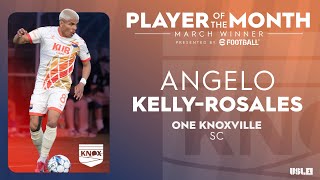 One Knoxville SCs Angelo KellyRosales is the League One Player of the Month for March 🎊🎊🎊 [upl. by Niklaus]