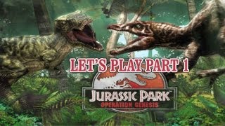 Lets Play Jurassic Park Operation Genesis part 1 Starting our own park [upl. by Angelica]