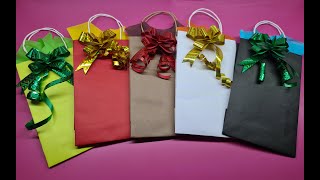 Tutorial como doblar papel china para bolsa de regalo [upl. by Llewkcor986]