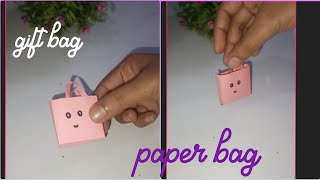 How to make paper bag for gift  gift bag Making from paper  diy paper bag [upl. by Ynaffyt]