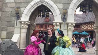 Cinderella Stepsisters singing at Magic Kingdom [upl. by Barn]