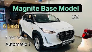 Nissan Magnite XE  Base Model Detail Walkaround Review  ₹600L  Nissan Magnite Review [upl. by Wiedmann]