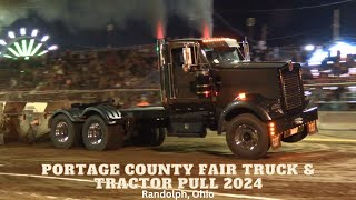 Randolph Ohio  Portage County Fair Truck amp Tractor Pull 2024 [upl. by Brandie]