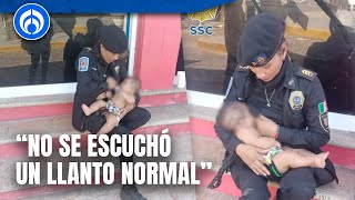 Policía amamanta a bebé en Guerrero tenía 2 días sin comer bien [upl. by Dnob]