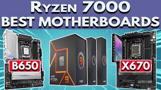 Best Motherboard for Ryzen 7000  AM5 Motherboard B650 amp X670 For Ryzen 7600X 7700X 7900X 7950X [upl. by Laurinda677]