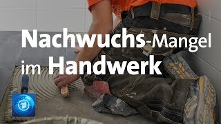 Handwerkermangel Die Probleme der Betriebe [upl. by Anelliw]